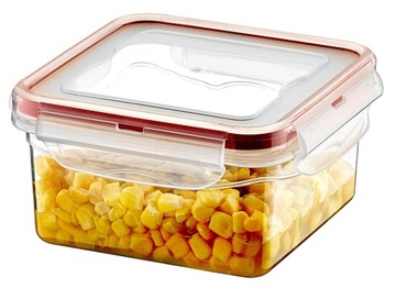 POJEMNIK PLASTIKOWY 680 ML KWADRAT SAVER BOX Z POKRYWKĄ