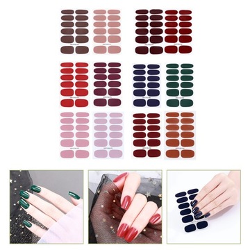 12 ARKUSZY FULL WRAPS NAKLEJKI DO PAZNOKCI KLEJ DO PAZNOKCI