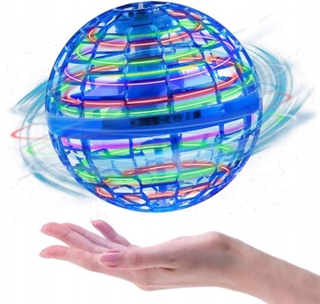 LATAJĄCA ŚWIECĄCA PIŁKA UFO KULA LED ZABAWKA