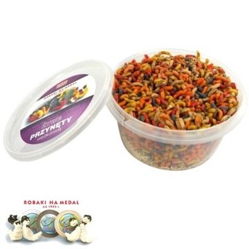 Robak Biały Angielski Kolorowy Kolor 200ml Robaki