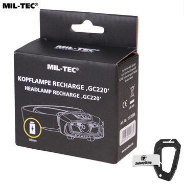 ФАРА С ДАТЧИКОМ ДВИЖЕНИЯ АККУМУЛЯТОРНАЯ MIL-TEC 200лм