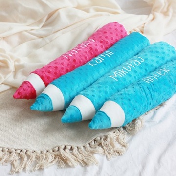 KREDKA PODUSZKA MInky IMIĘ HAFT ZAKOŃCZENIE ROKU PRZEDSZKOLAKA/UCZNIA 50 cm