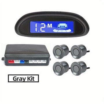 Светодиодный парковочный радар Auto Parktronic с 4 датчиками парковки