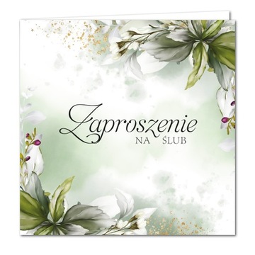 Zaproszenia Ślubne na ślub GOTOWE z kopertą FG12