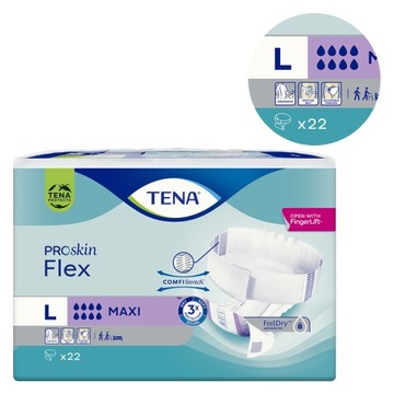 Pieluchomajtki Tena Flex Maxi L 22 szt.