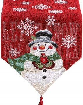 BIEŻNIK ŚWIĄTECZNY NA STÓŁ OBRUS ŚWIĘTA 180 x 35