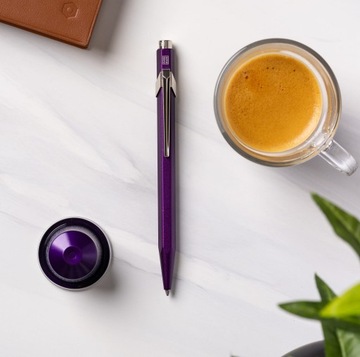 Шариковая ручка CARAN D'ACHE 849 Nespresso Arpeggio M, фиолетовая
