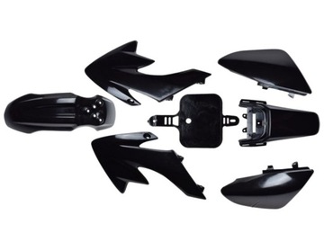 ZESTAW PLASTIKÓW Pit Bike MRF CZARNE 7 ELEMENTÓW