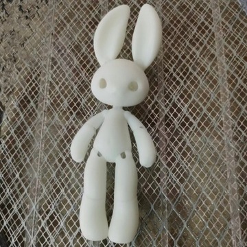 14,5 cm wysokości Drukowana w 3D lalka królik z żywicy Pet