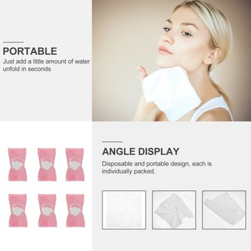 Одноразовые мочалки Сжатые полотенца Хлопок