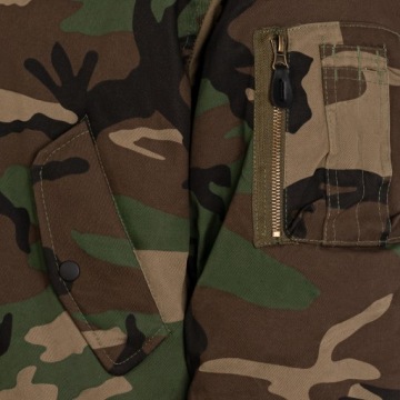 MIL-TEC КУРТКА ПИЛОТА MA1 FLYERS FLEK MORO WOODLAND S