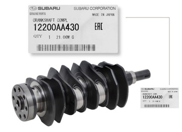 Wał korbowy FORESTER IMPREZA OUTBACK 12200AA430 OE