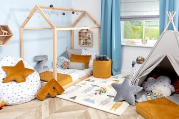 YellowTipi Гардина с присборенной лентой 1 шт. 60 х 100 см серый.