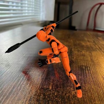 Напечатано на 3D -фигурке многоперированной модели робота, подвижной фигурки пруда