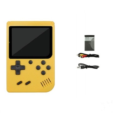Ретро-игровая консоль желтого цвета