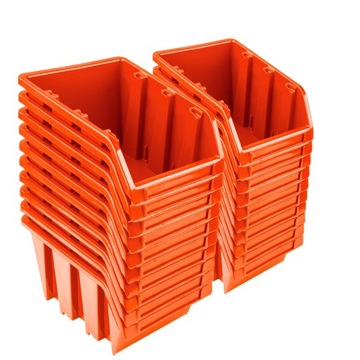 20x duży 38,5cm pojemnik magazynowy kuweta NP16 Pomarańczowy
