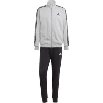 ND05_IA3073-M IA3073 Dres męski adidas Basic 3-Stripes Fleece szaro-czarny