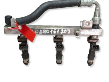 Einspritzdüse Kraftstoffverteiler Einspritzleiste 0280158501 OPEL CORSA D 1.0 12V 2006