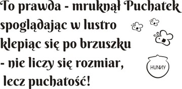 Napis na ścianę, naklejka - Kubuś Puchatek - 103