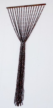 ДЕРЕВЯННАЯ КОРАЛЛОВАЯ ШТОРА ДЛЯ ДВЕРИ, 100 СМ, КОРИЧНЕВАЯ