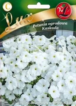 PETUNIA OGRODOWA BIAŁA KASKADA 0,02 g ' L
