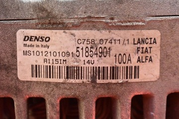 ALTERNÁTOR 51854901 FIAT CROMA 2 II 1.9 JTD 120 KM 05-08