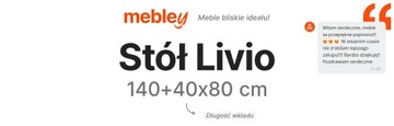 LIVIO РАСШИРЯЕМЫЙ СТОЛ 140/180x80 Современный шпон