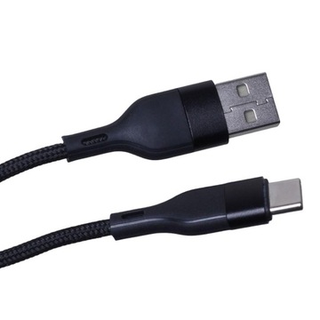 Кабель MaxLife USB Type C, 1 м, 3 А, нейлоновая оплетка