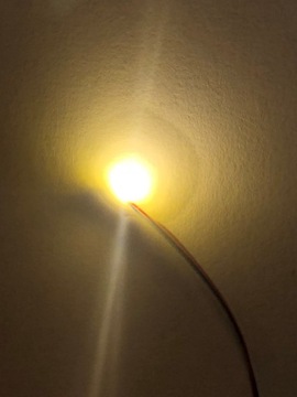 Dioda LED SMD 0805 z przewodami 30 cm żółty