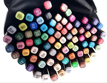 АЛКОГОЛЬНЫЕ МАРКЕРЫ 80 ШТ. TRINK FRIENDS MARKERS ДВУХСТОРОННИЕ маркеры PRO + СУМКА