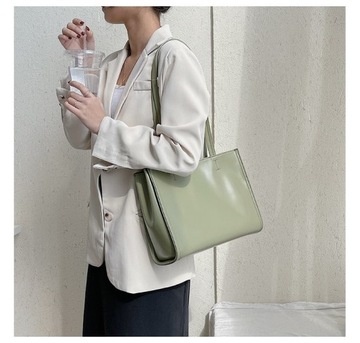 Women's Casual Tote Fashion Solid Leather Large