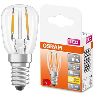 Żarówka LED MINI E14 T26 2,2W 2700K Filament OSRAM