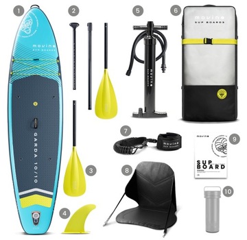 Movino GARDA 10 футов 10 дюймов SUP доска с веслом и сиденьем для каяка 330 см