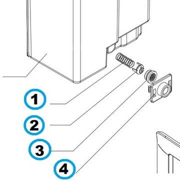 Уплотняющий клапан резервуара для воды для Philips Saeco