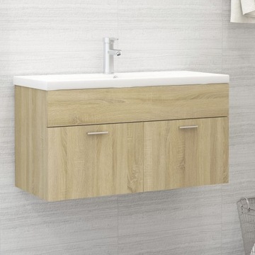 SZAFKA POD UMYWALKĘ DĄB SONOMA 90X38,5X46CM