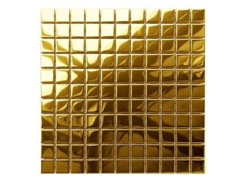MOZAIKA SZKLANA GOLD ZŁOTA METALIC 30x30cm 8mm