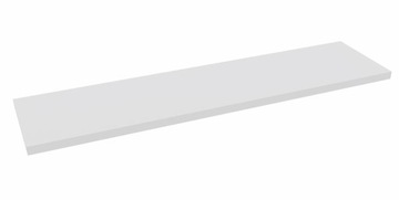 Półka wisząca ścienna niewidoczna do salonu na książki 1x80 cm biała mat