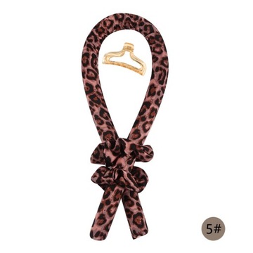 Wave Leopard Heatless Curling Rod Headband Ki