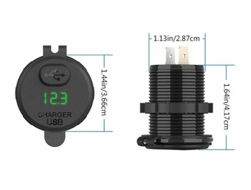 ЗАРЯДНОЕ УСТРОЙСТВО БЛОК ПИТАНИЯ USB QC3.0 ВОЛЬТМЕТР + КНОПКА