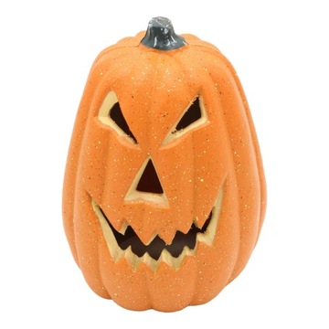 Halloweenowa ozdoba ze sztucznych dyni