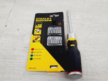 Отвертка Stanley с трещоткой и набором из 12 бит S/62-690-0