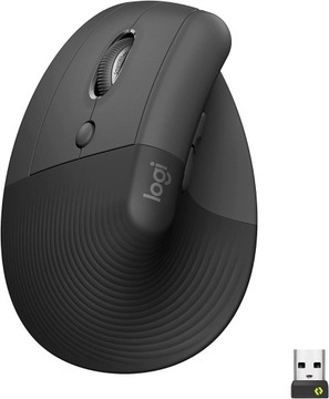Mysz LOGITECH Lift Left Grafitowa dla leworęcznych