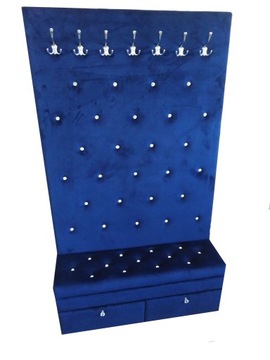 Pikowany Wieszak tapicer40owany pufa GLAMOUR 90cm