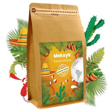 KAWA ZIARNISTA ARABIKA ŚWIEŻO PALONA MEKSYK 1 KG