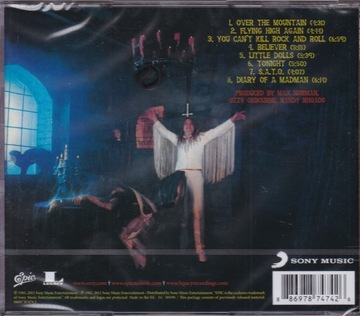 CD- OZZY OSBOURNE- Diary Of Madman (НОВИНКА В УПАКОВКЕ)