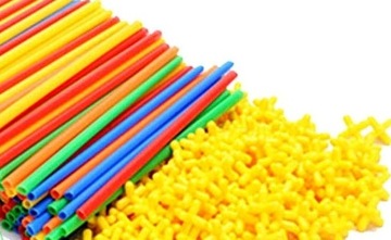 СТРОИТЕЛЬНЫЕ БЛОКИ, ТРУБКИ, ТРУБКИ, ПАЛОЧКИ, 800 шт.