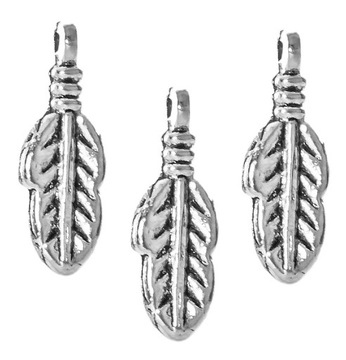 ZAWIESZKI CHARMS OZDOBNE LISTKI 10szt 17mm LIŚCIE