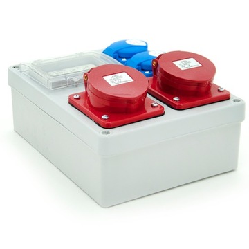 СТРОИТЕЛЬНЫЕ РАСПРЕДЕЛИТЕЛЬНЫЕ УСТРОЙСТВА 2x32A/4+ 2xGS защищенные