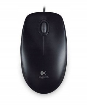 Mysz przewodowa Logitech B100 czarna USB 800 DPI