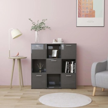 Regał VidaXL Szary 90 cm x 90 cm x 30 cm odcienie szarości